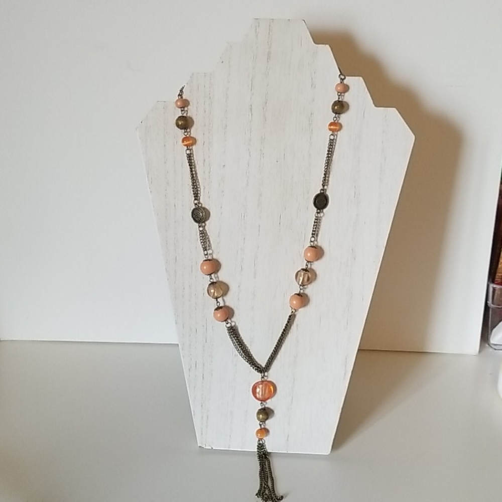 Long boho necklace